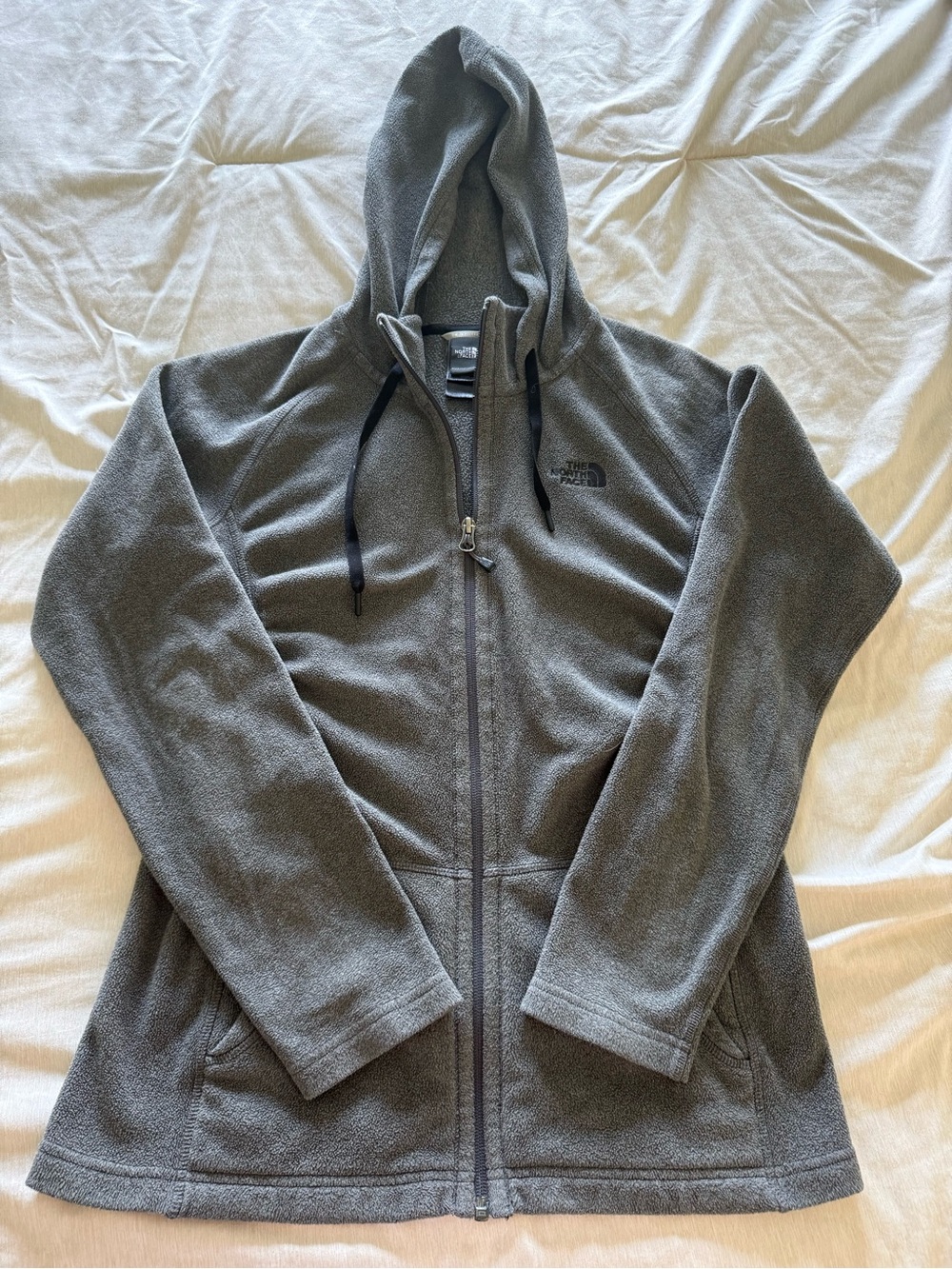 The North Face Women’s Small Gray Full Zip Hooded Fleece Jacket